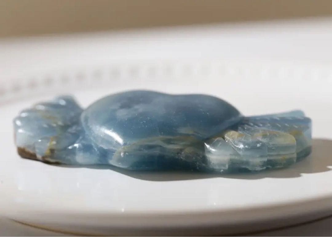 【天然石】ブルーカルサイト ハートウィング