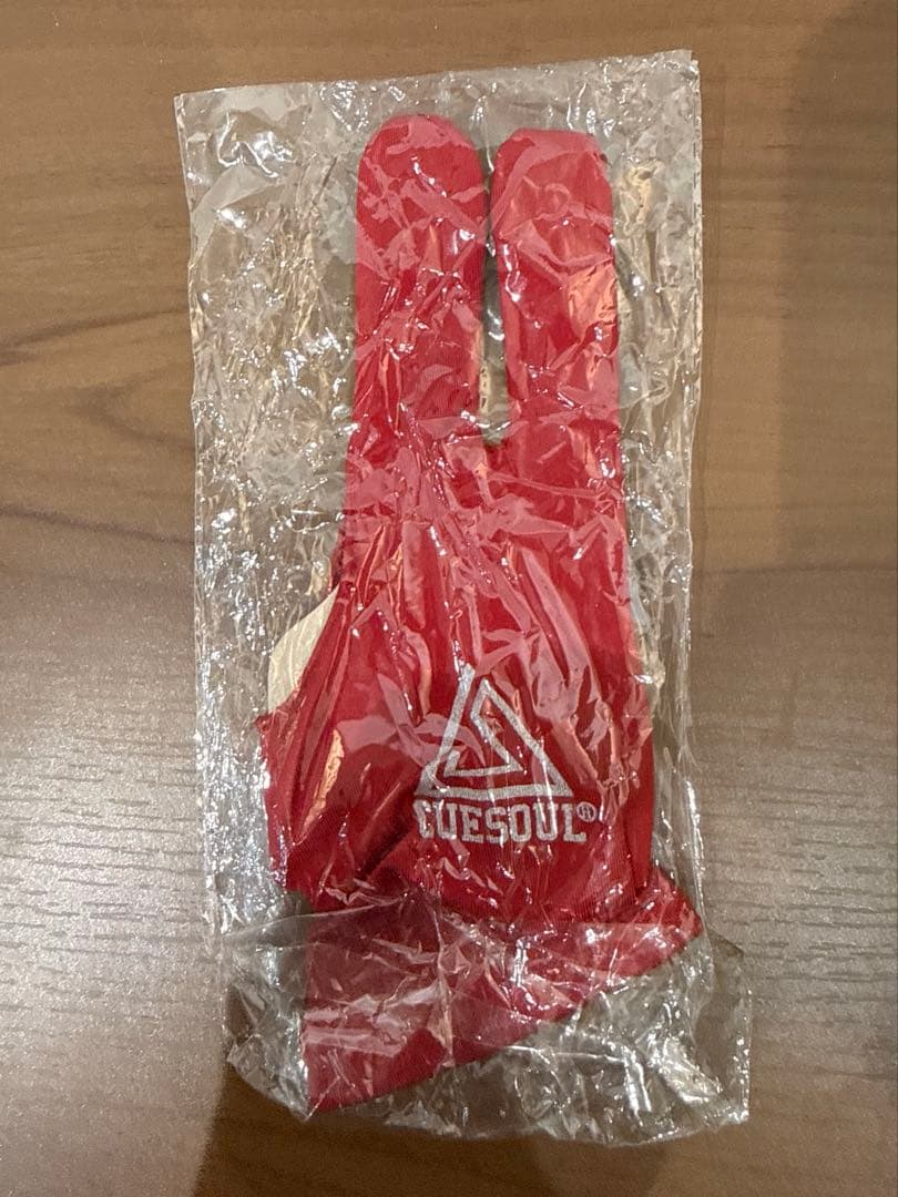 CUESOUL ビリヤード ダーツ グローブ 右手用 赤 5枚セット 新品未開封