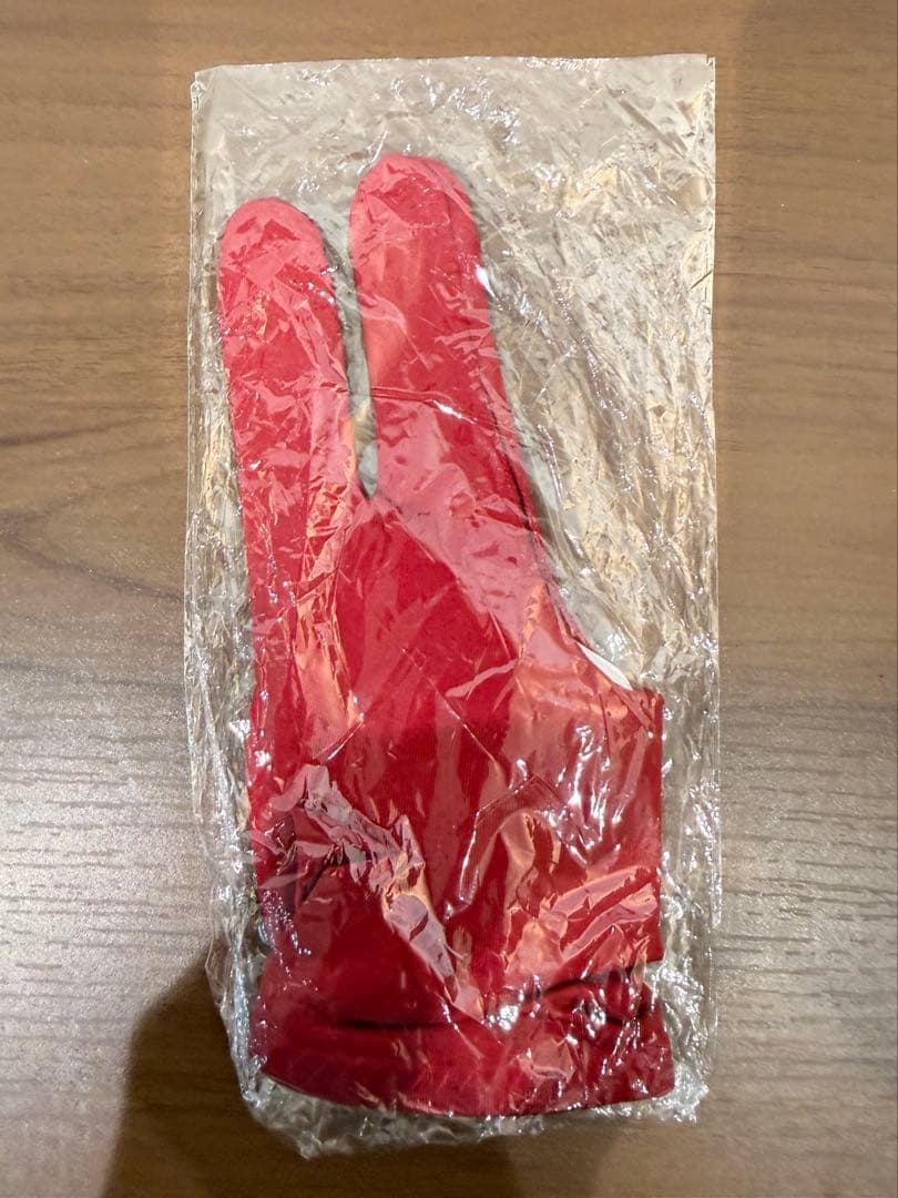 CUESOUL ビリヤード ダーツ グローブ 右手用 赤 5枚セット 新品未開封