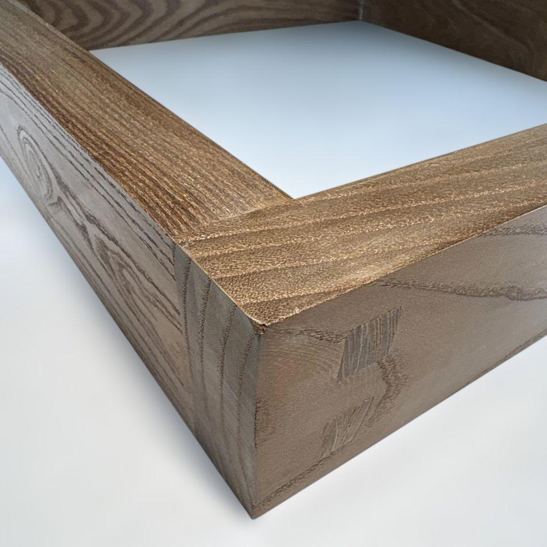 【中古品】茶道具　雄斎造　本桑炉縁（共箱）