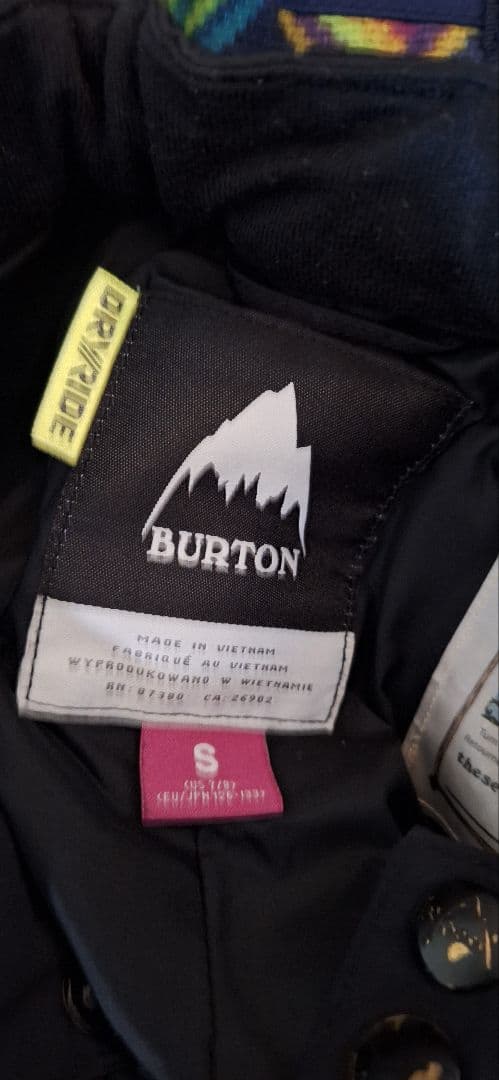 BURTON 子ども用スノーボードウェア Sサイズ　レディース