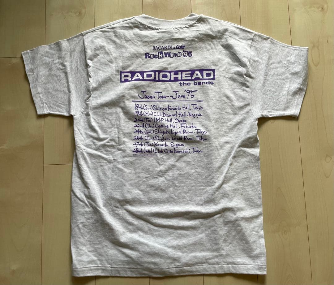 radiohead 1995 ジャパンツアーＴシャツ