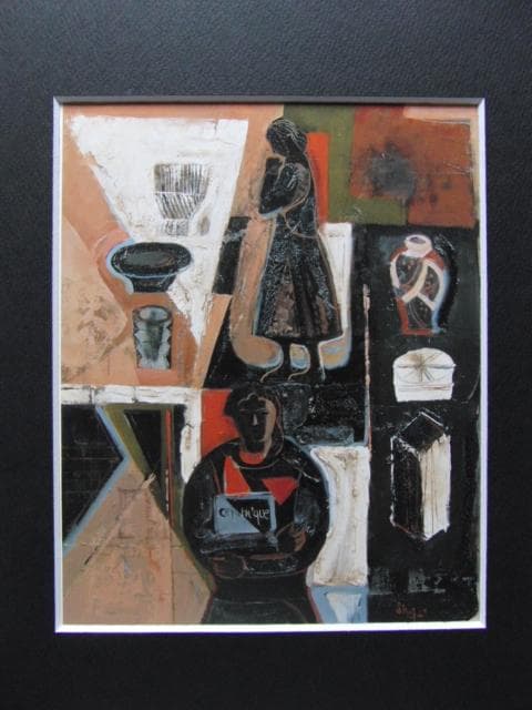 島田章三、【セラミックギャラリー】、希少な画集画、新品高級額