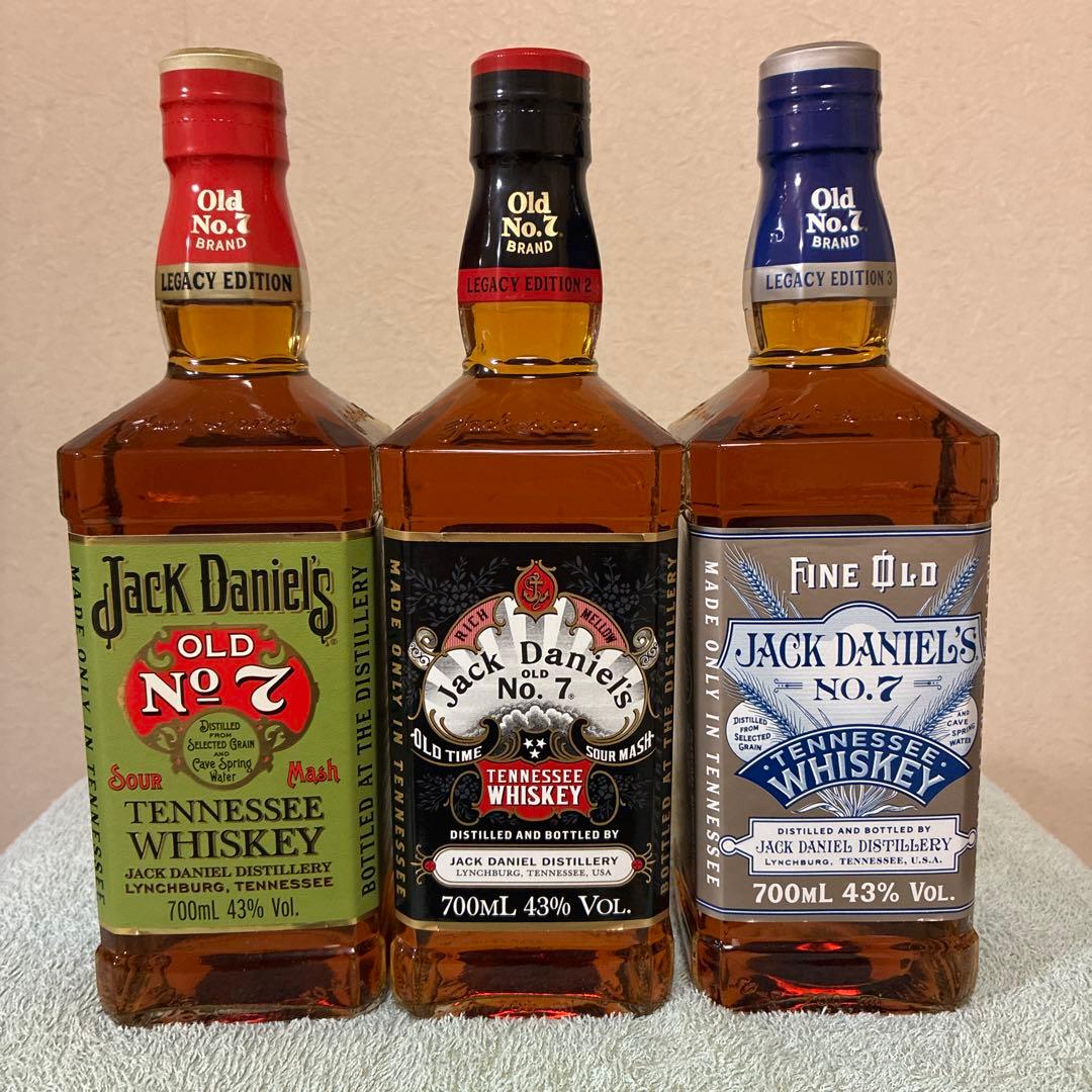 ジャックダニエルレガシー　700ml No1〜3 ウイスキー