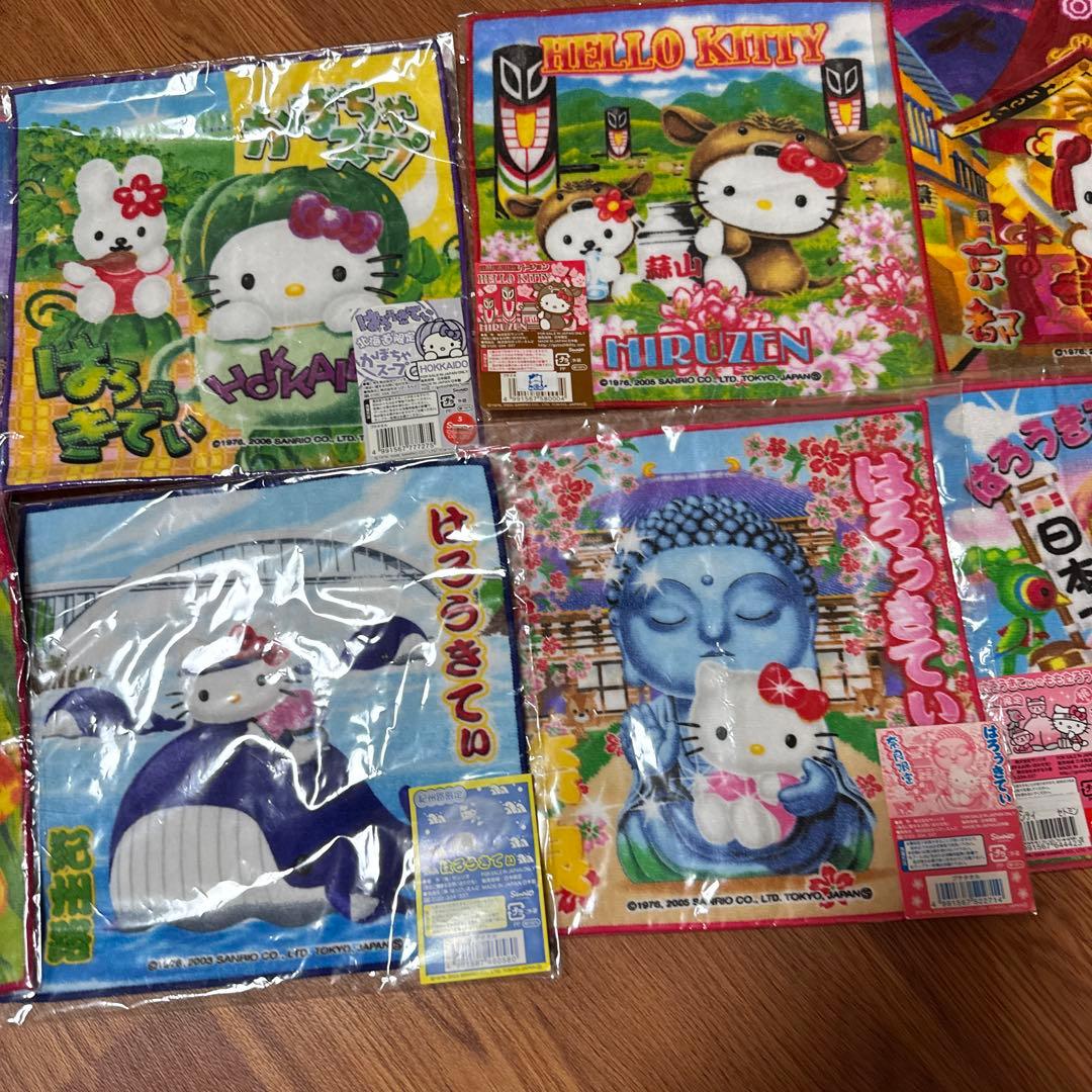 ♡ハローキティ♡ご当地　根付ストラップ/ボールペンなど38個　未開封多数