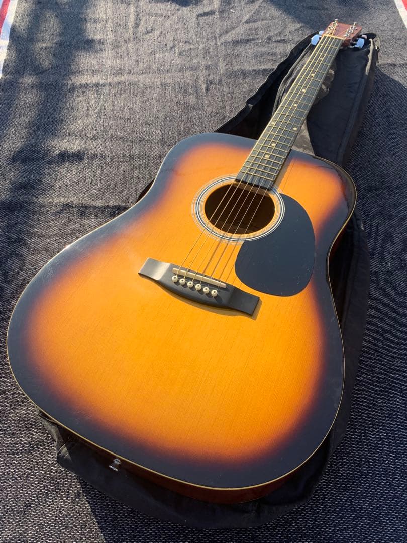 美品ハニービーHONEYBEEアコースティックギターW-15/TS