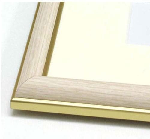 透明水彩画　原画　「冬の朝」額縁付　SMサイズ　風景画