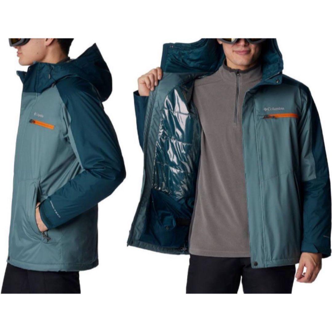 Columbia フード付きアウターウェア 青緑
