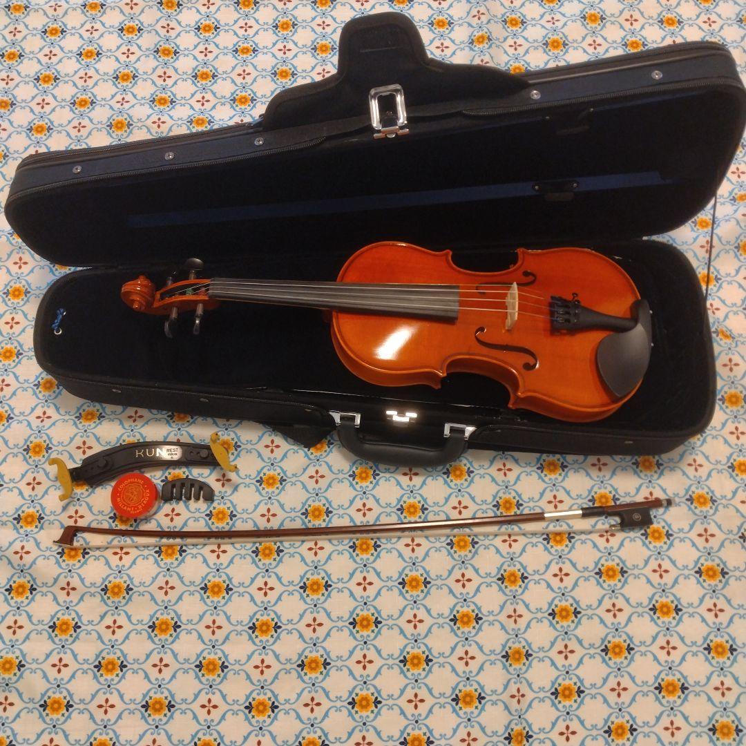2024年製 Eastman3/4 バイオリン弓毛替済 KUN肩当、松脂、消音器