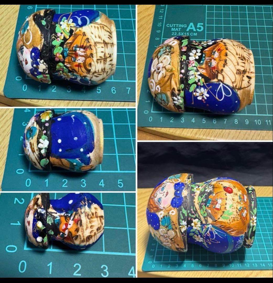 セール❗️ロシア　イリーナ・ママエヴァ作品　キノコ型マトリョーシカ5組