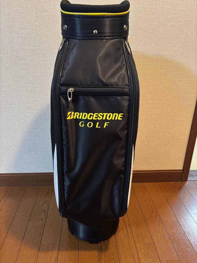 BRIDGESTONE ゴルフ キャディバッグ 黒/黄/白