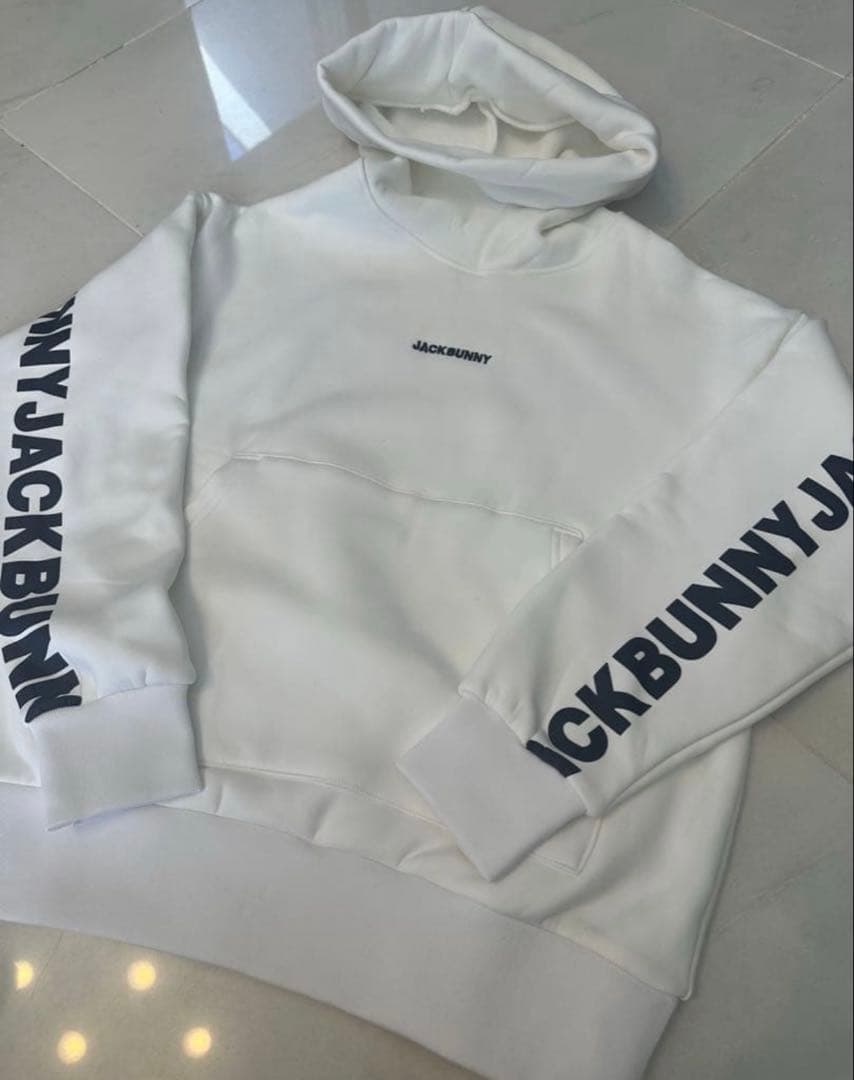 未使用ジャックバニーKARUISHI裏フリースフーディプルオーバーM