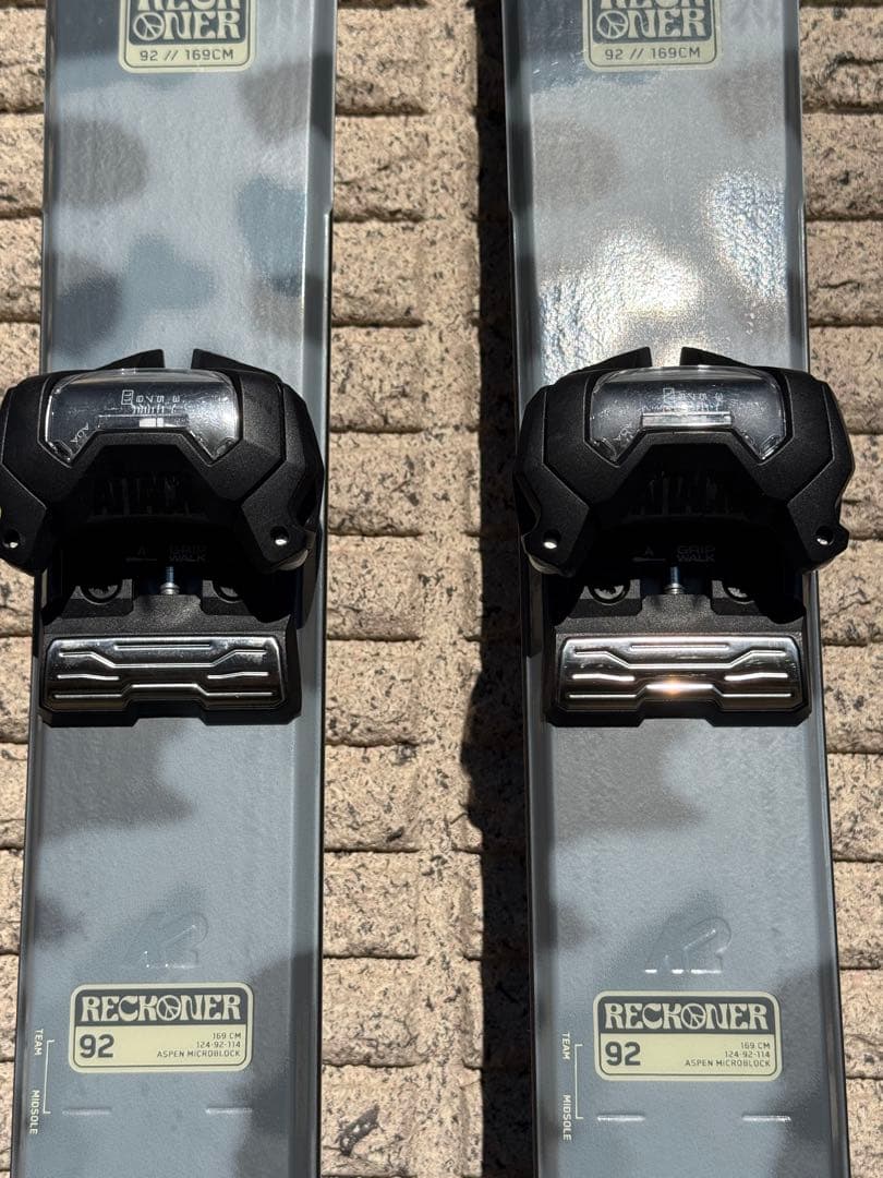 K2 RECKONER 92 スキー 169cm ビンディング付属　使用5回