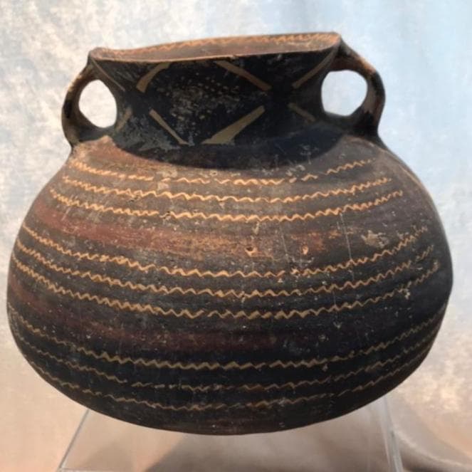 アンダーソン土器　彩陶双耳壺　古代