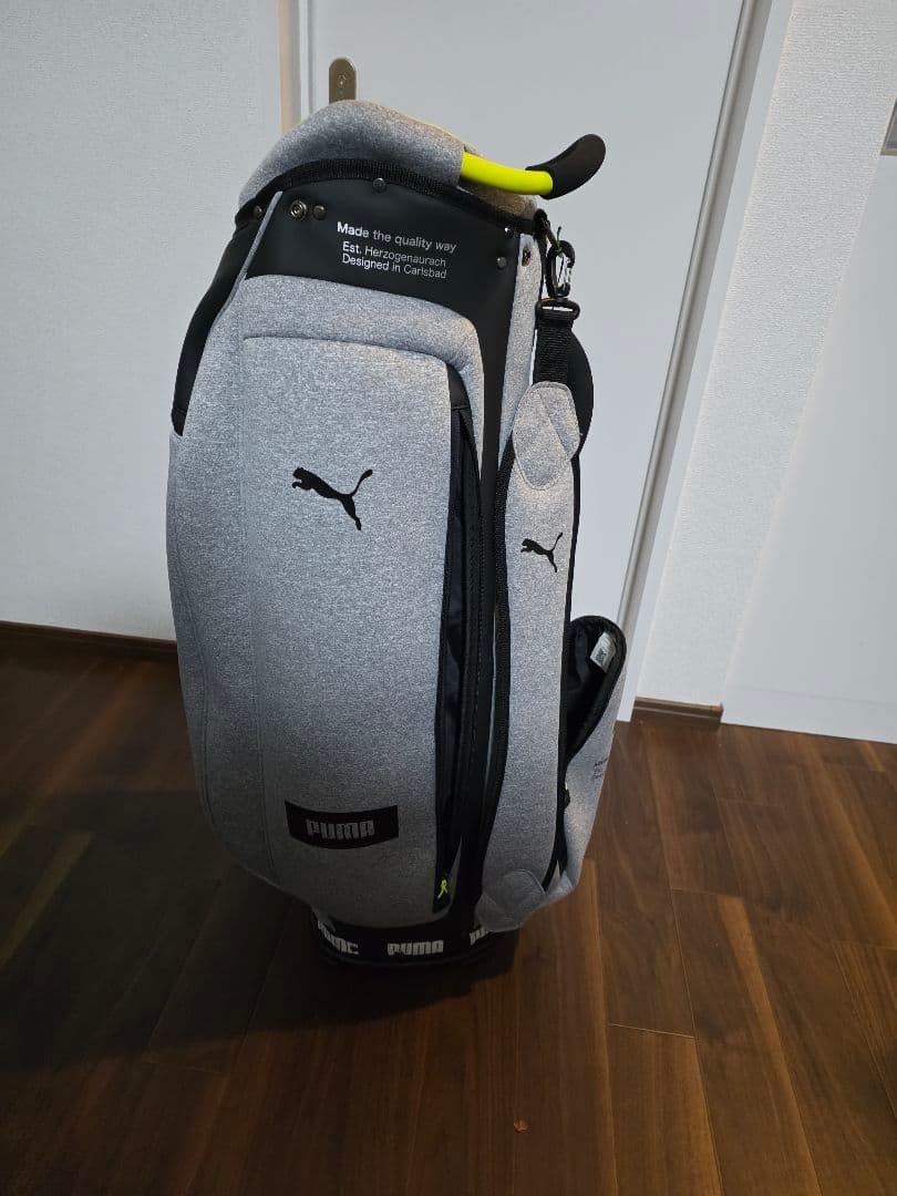 PUMA キャディバッグ グレー/イエロー