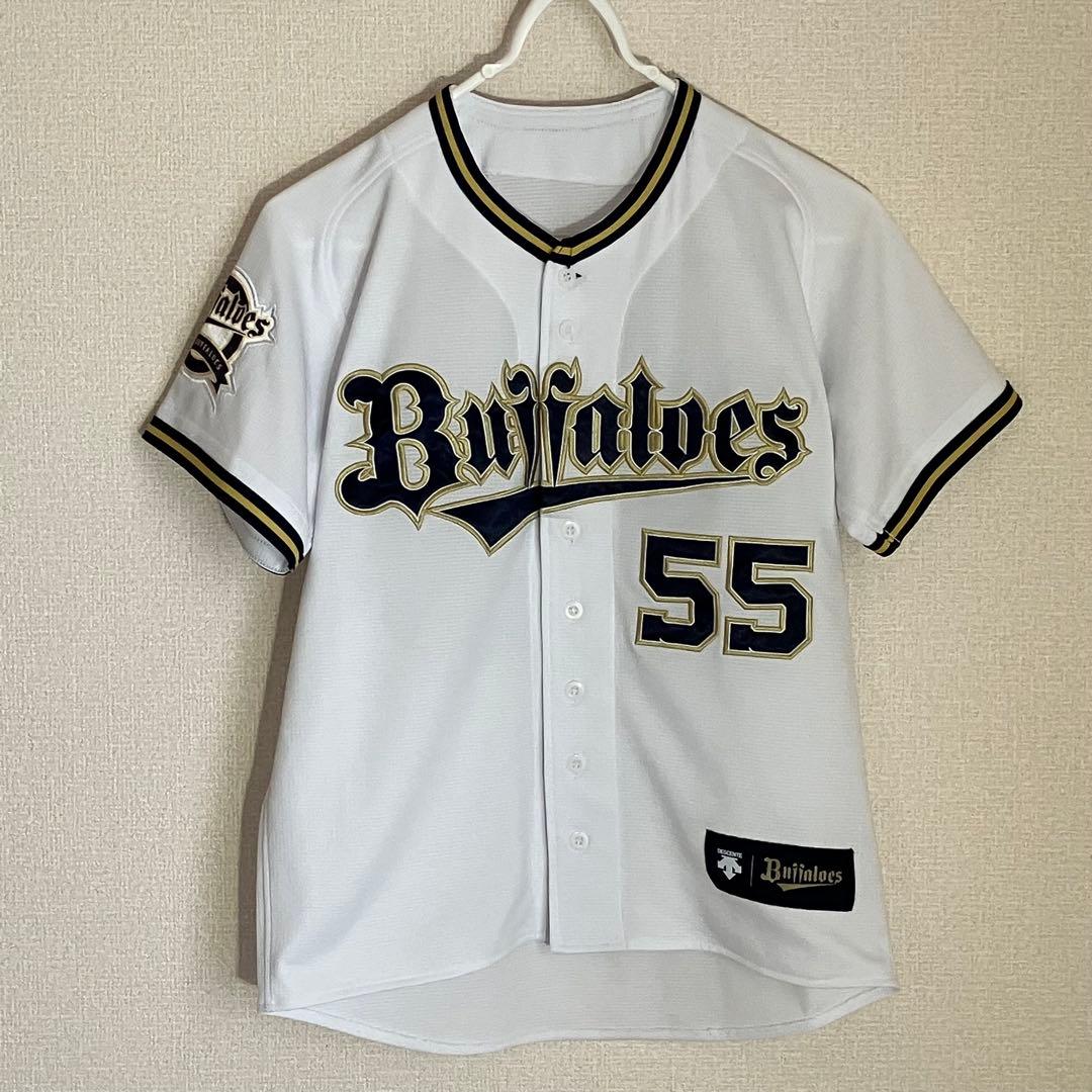 T-岡田 オリックスバファローズ ユニフォーム ホーム 刺繍 デサント Sサイズ