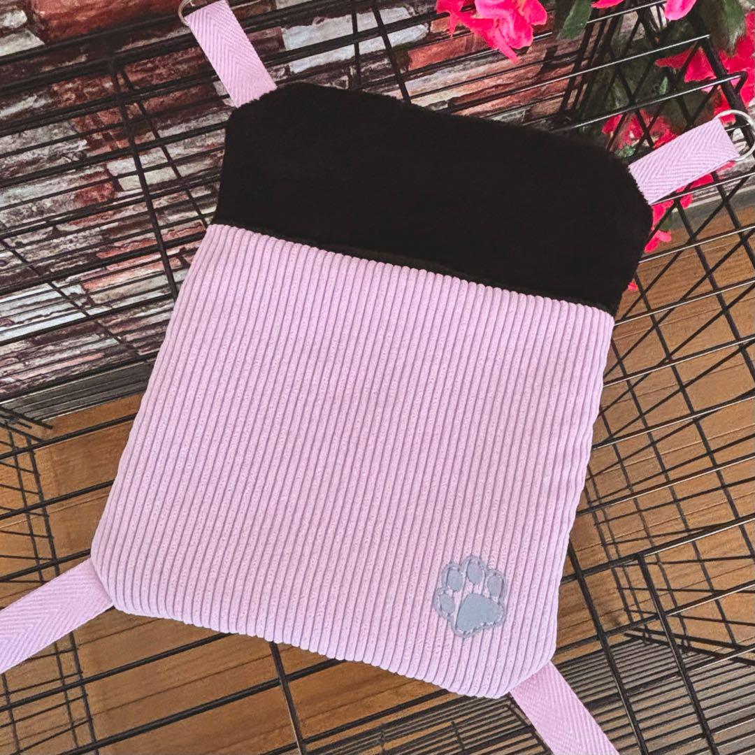 【758】小動物用シングルハンモック・お布団付き【20×25】