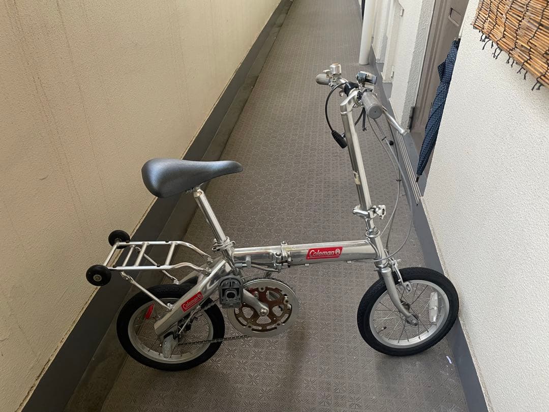折りたたみ自転車 シルバー コンパクト　Coleman