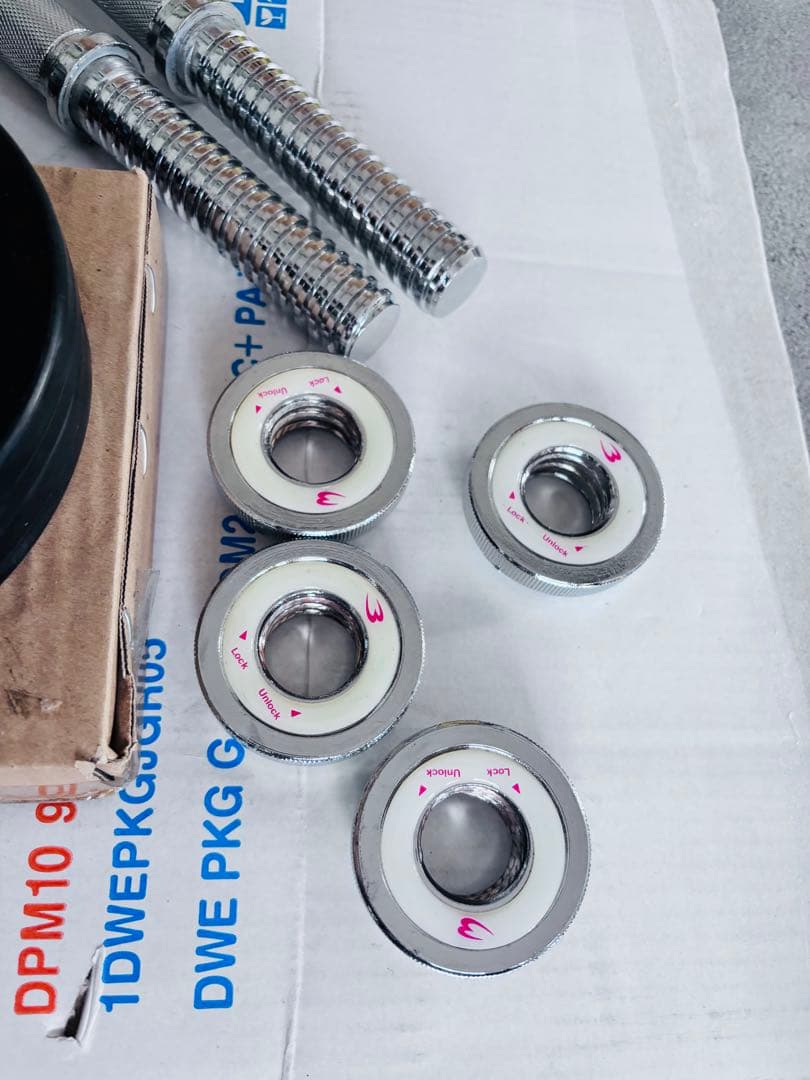 65%offボディメーカー　ラバーダンベル40キロセット【片方MAX20kg 】