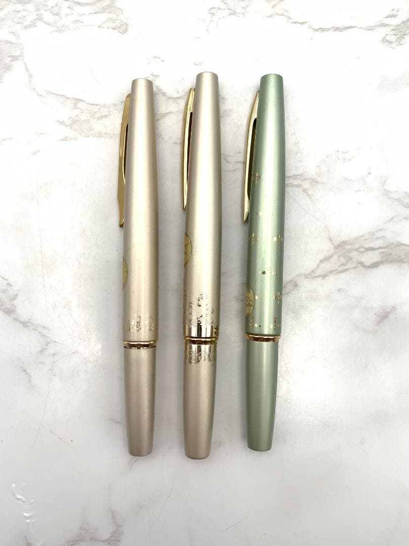 【３本まとめ】セーラー万年筆　21K　ヴィンテージ ペン先無し