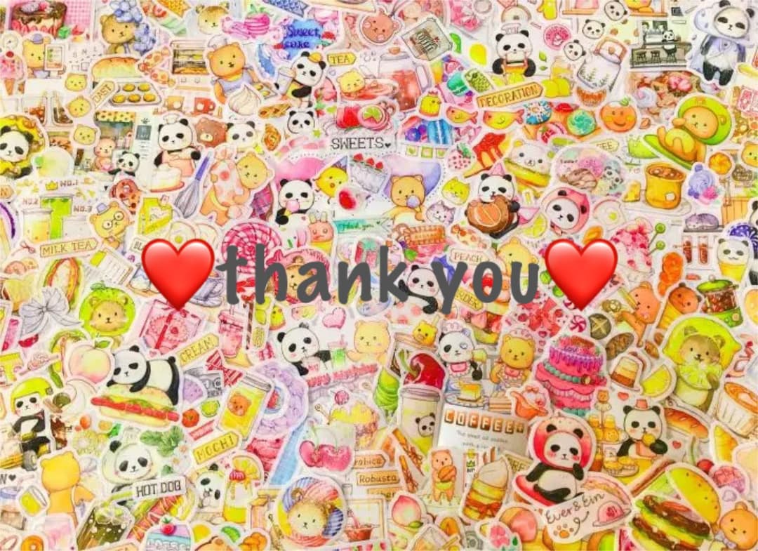 可愛いい❤️❤️フレークシール( ⸝⸝•ᴗ•⸝⸝ )くまパンの仲良し喫茶店♡♡新柄