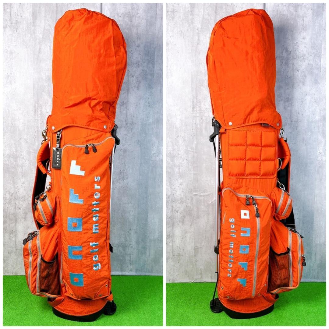 良品 オノフ スタンド式キャディバッグ 軽量 9型 口枠7分割 ONOFF