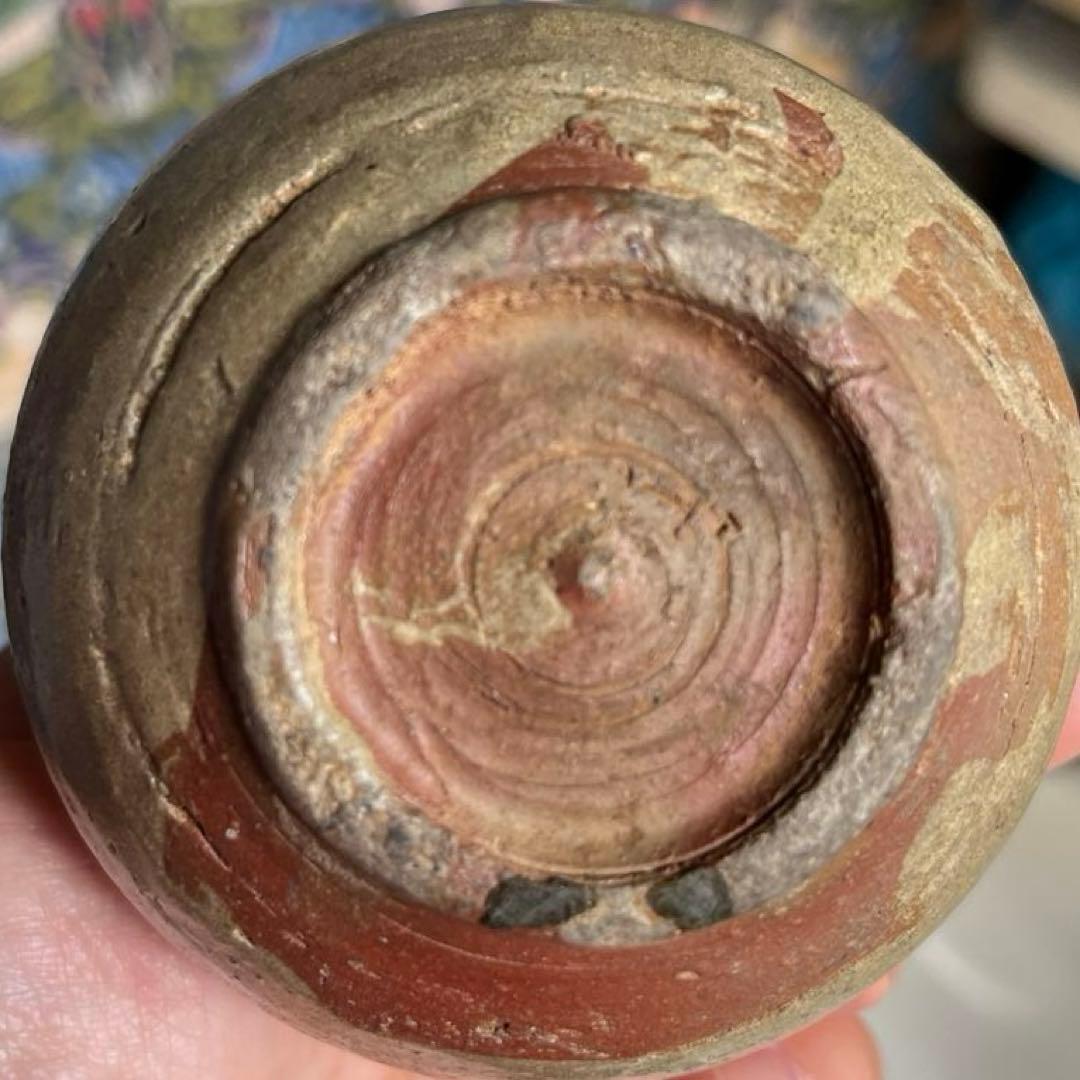 李朝　高麗　前期　徳利　花瓶　鉄絵