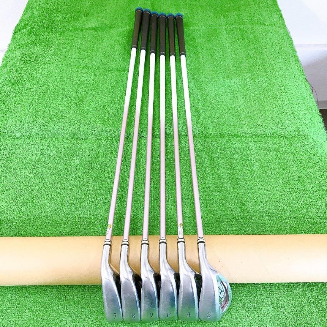 テ31★超希少ピンクゼクシオ7 レディースアイアンセット MP700L XXIO