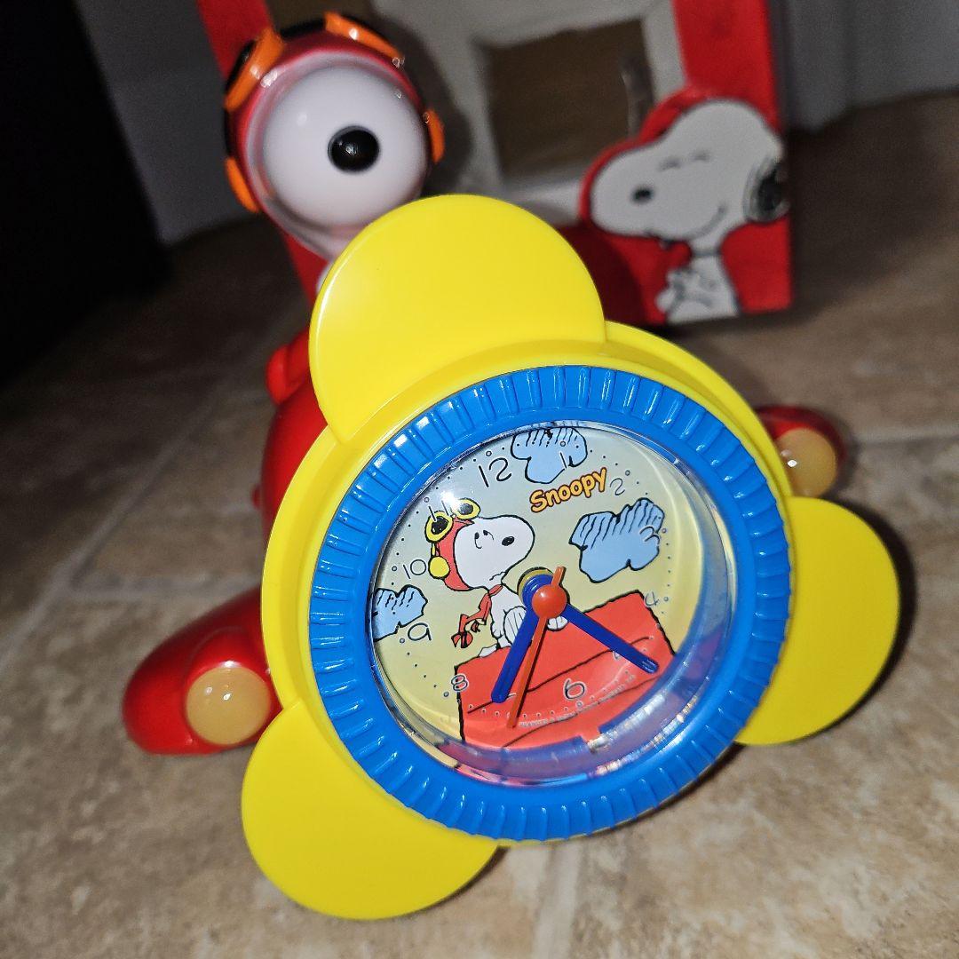 超激レア SNOOPY フライングエース 立体 目覚まし時計 3Dクロック