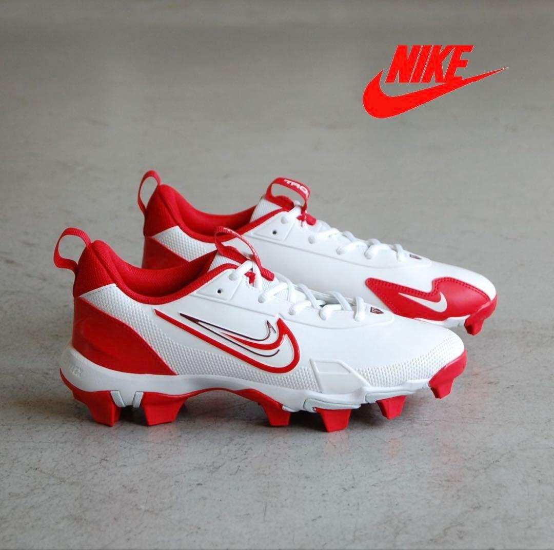 野球 Nike スパイクシューズ 白/赤