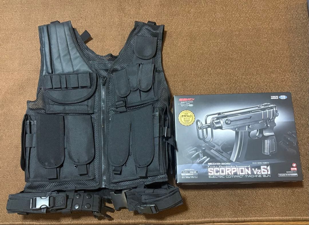 東京マルイ スコーピオン Vz61 電動コンパクトマシンガン ベスト セット
