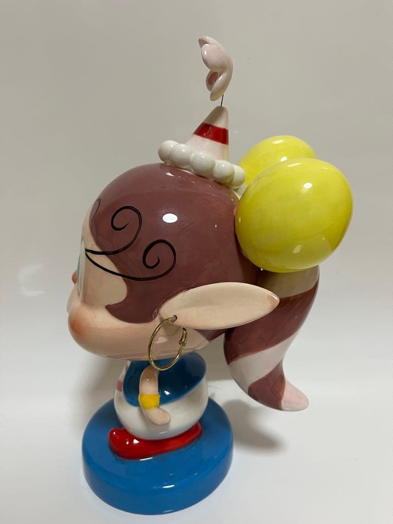 あくびちゃん貯金箱　陶器製