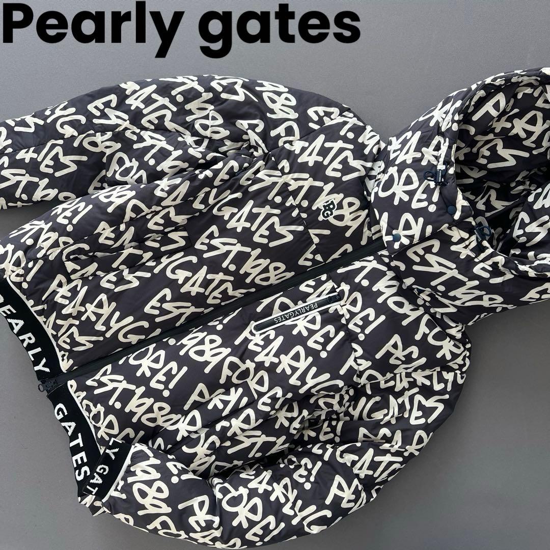 Pearly gates パーリーゲイツ　ダウンジャケット　総柄　レディース　M
