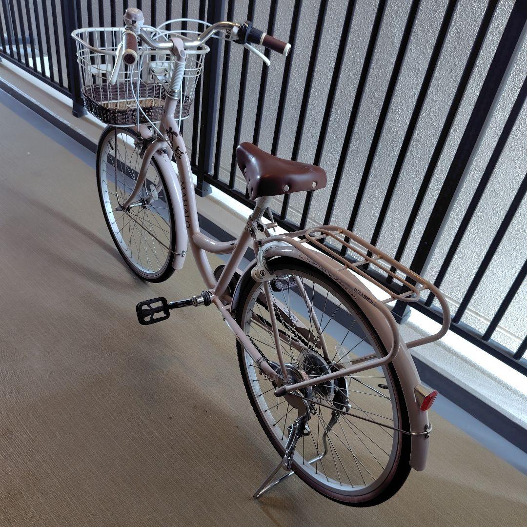 えれな♪自転車24インチ 女の子 MAHALO 6段変速 【美品】