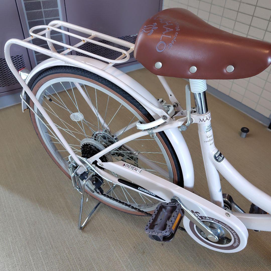 えれな♪自転車24インチ 女の子 MAHALO 6段変速 【美品】