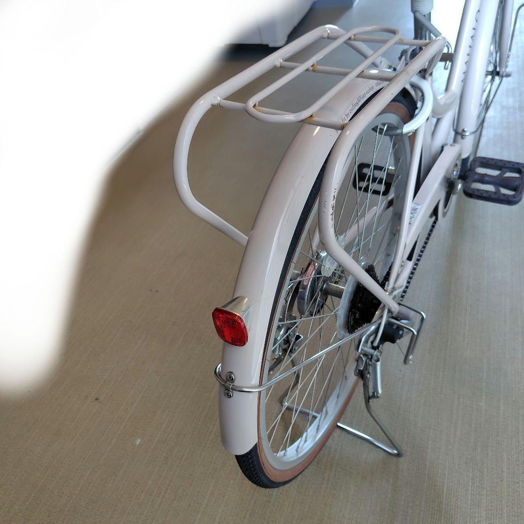 えれな♪自転車24インチ 女の子 MAHALO 6段変速 【美品】