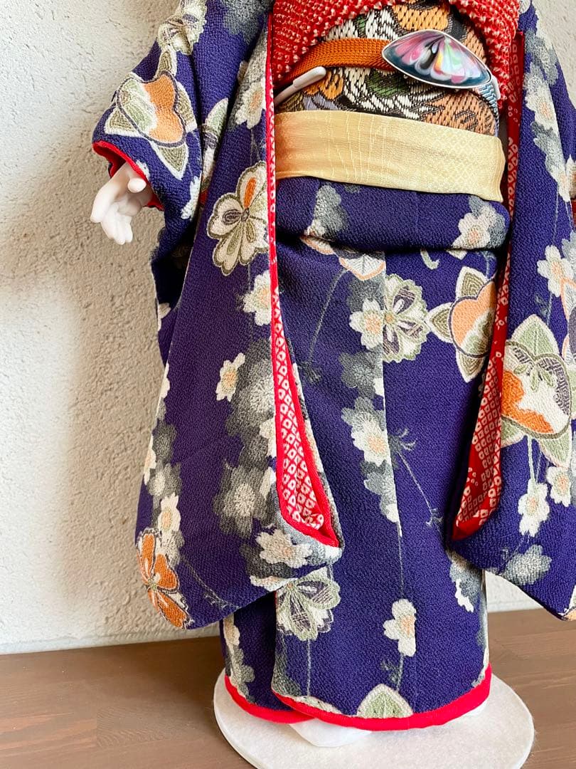 ビスクドール 日本人形 ハンドメイド 市松人形 着物 創作人形 和 アンティーク