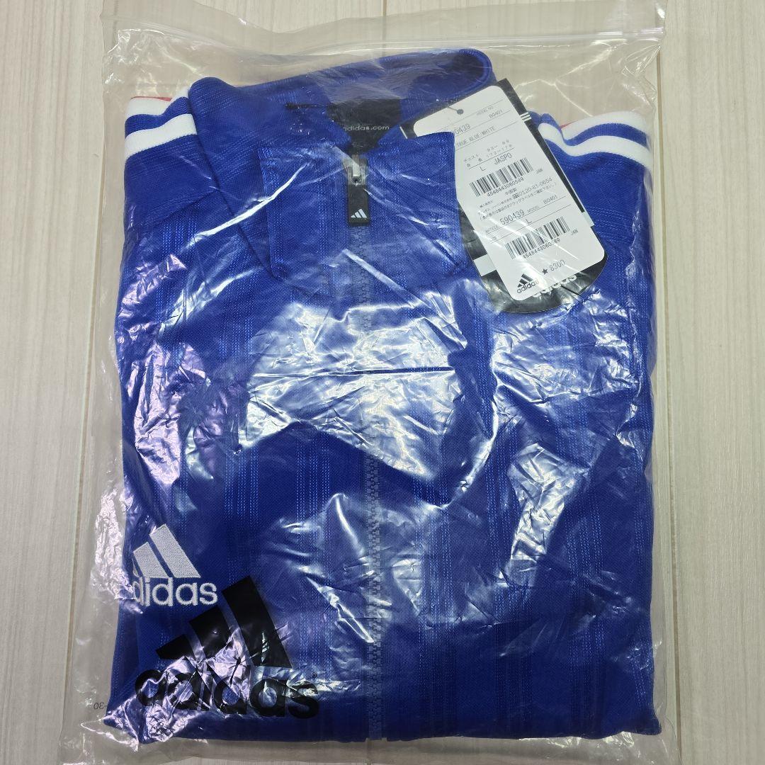 adidas　ジャージジャケット　ブルー　Lサイズ　新品