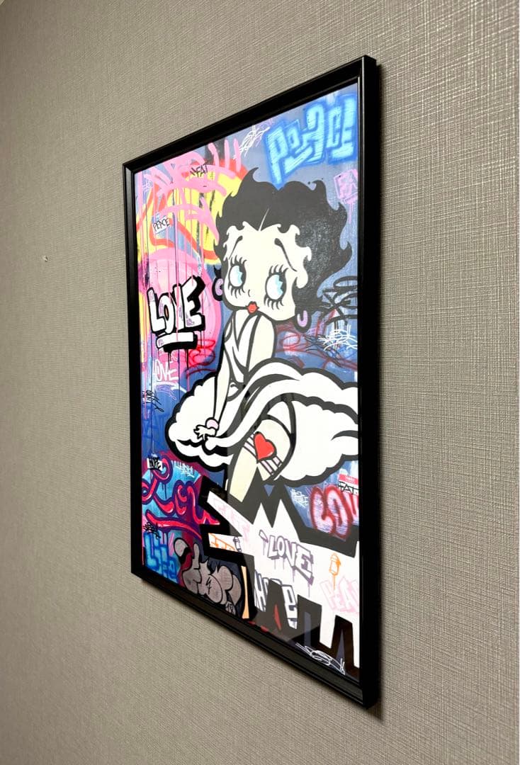No.166フレーム付きキャンバスアート　ブランドアートポスター　ベティー　絵画