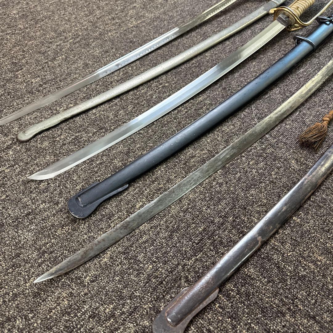 日本軍 軍刀 拵え 模造刀 サーベル 4点まとめ売り