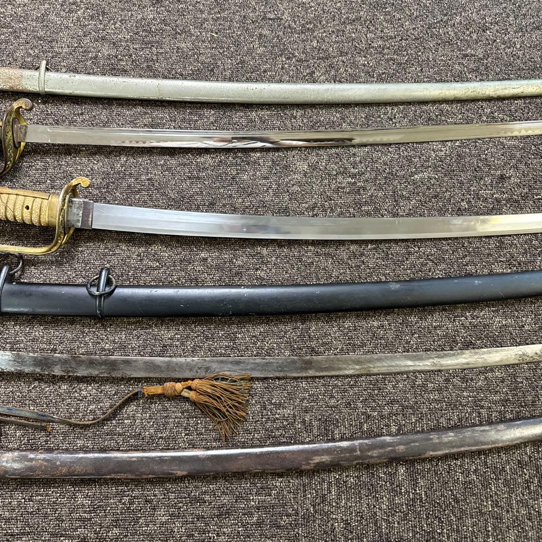 日本軍 軍刀 拵え 模造刀 サーベル 4点まとめ売り