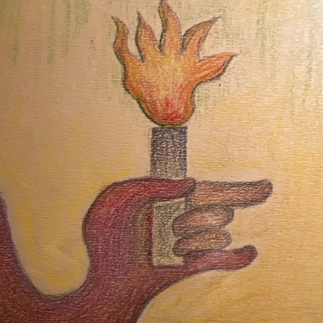 竹田鎮三郎　大判パステル画　傑作