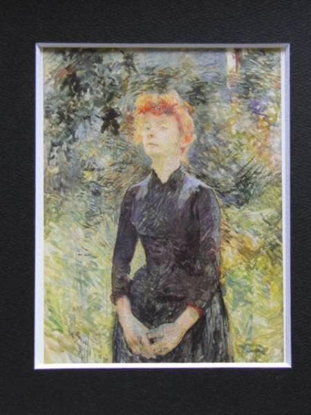 ロートレック 、【パティニョールにて】、希少画集画、新品高級額・額装付