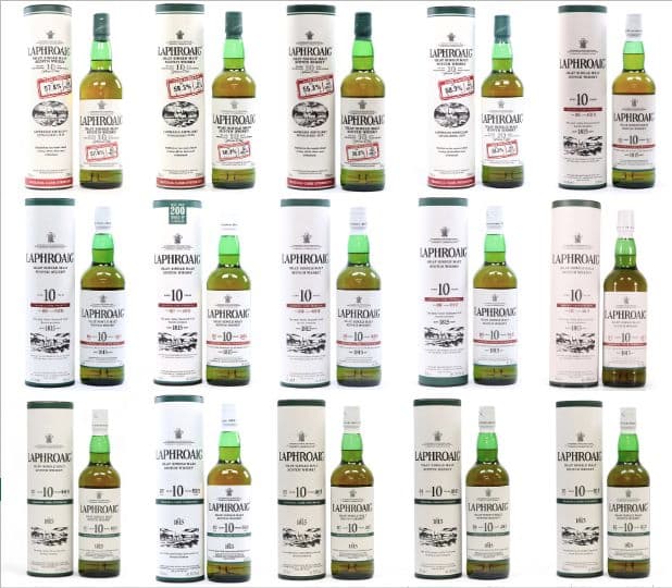 【新品・未開封】ラフロイグ 10年 オリジナルカスクストレングス バッチ 15本