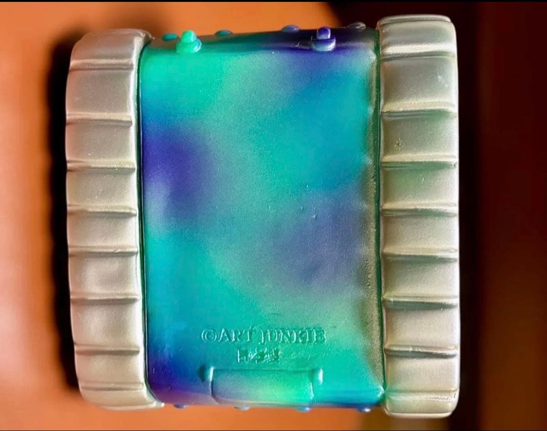 【レア】アートジャンキー　ロッコンカームキャット　クリアグリーン&GID 蓄光