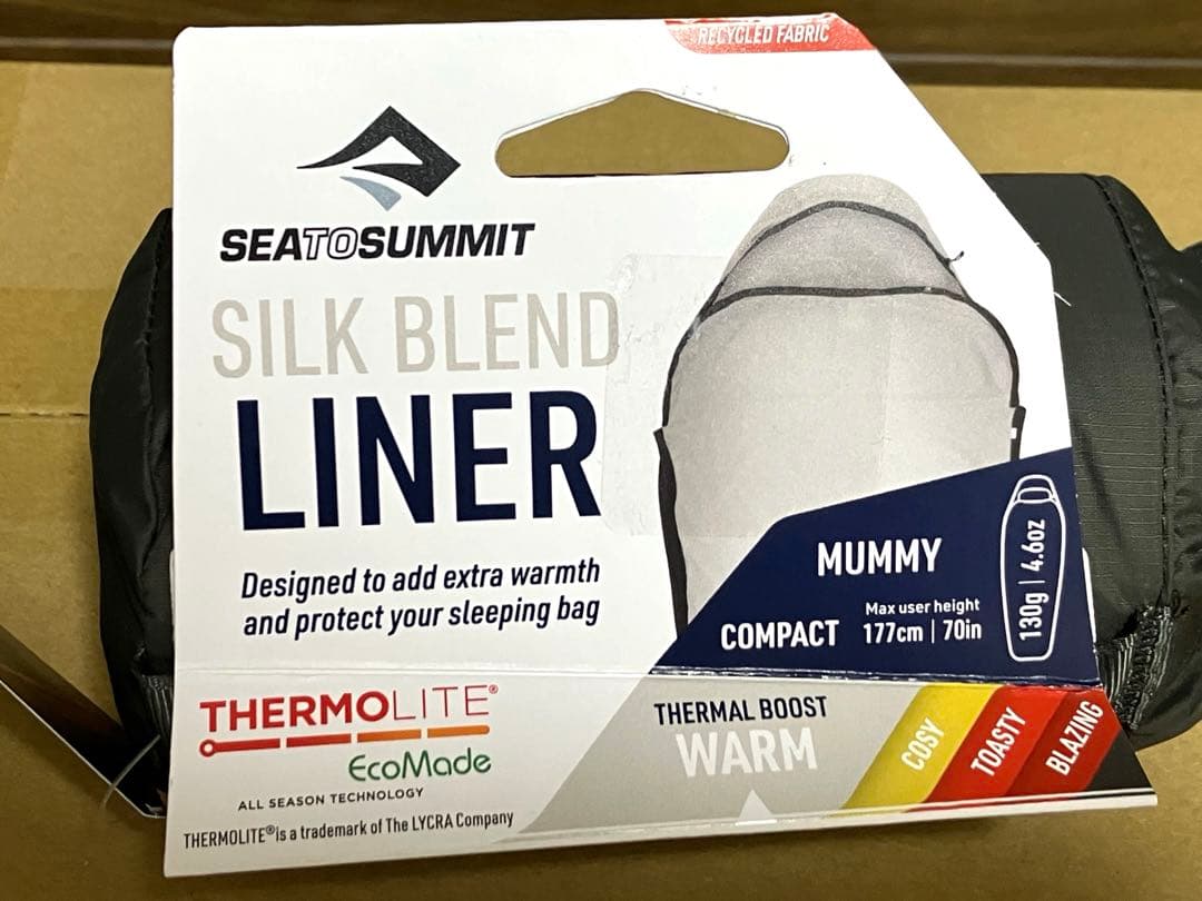 シルク ブレンド ライナー ( インナー シュラフ 寝袋 モンベル イスカ