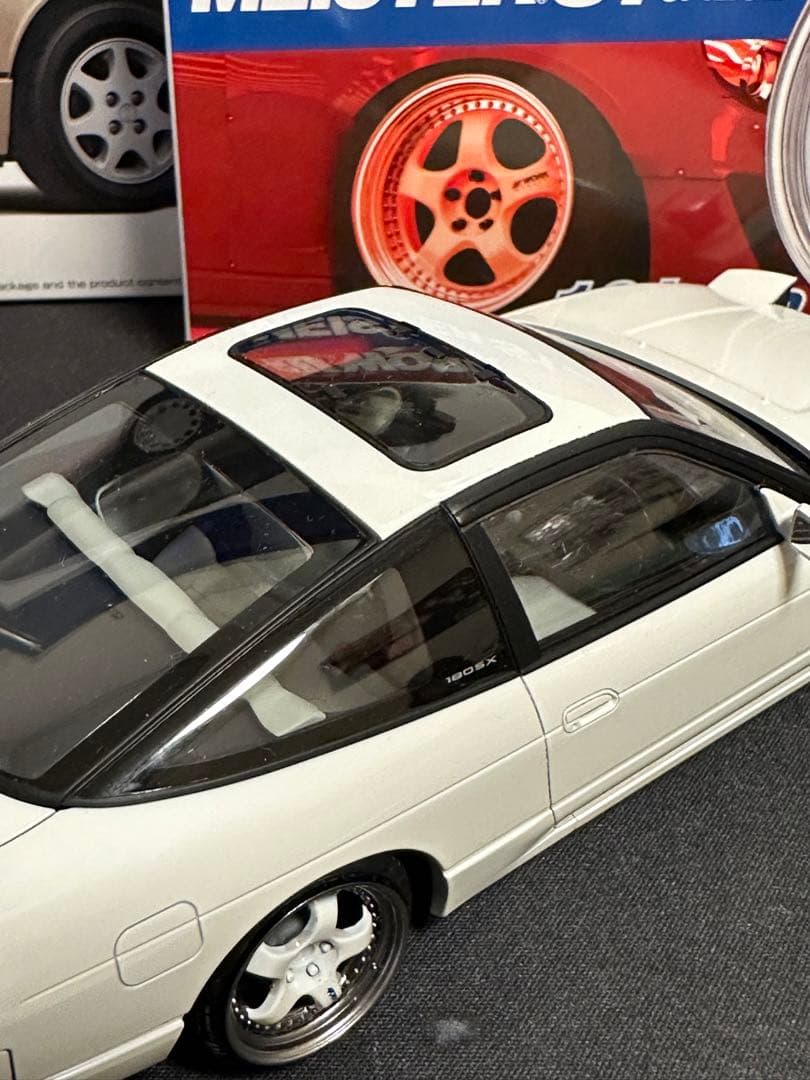 アオシマ　1/24 180sx 組み立て塗装済み　完成品