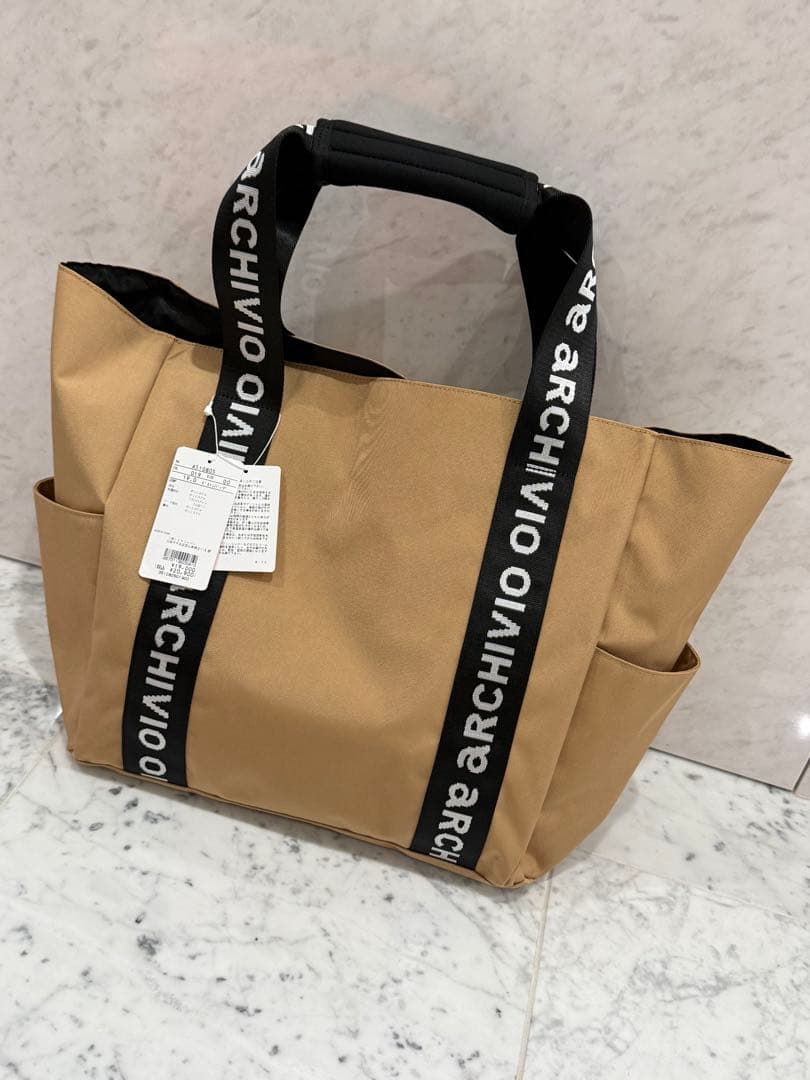 ARCHIVIO ベージュ トートバッグ 大きめ