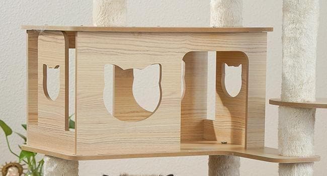 キャットタワー 木製 スリム 多頭飼い 据え置き 宇宙船 nkz06省スペース