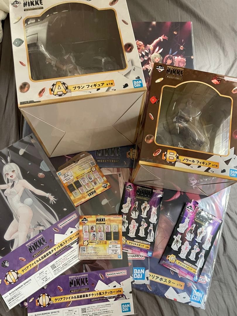 一番くじ勝利の女神　ブラン、ノワールまとめ14点